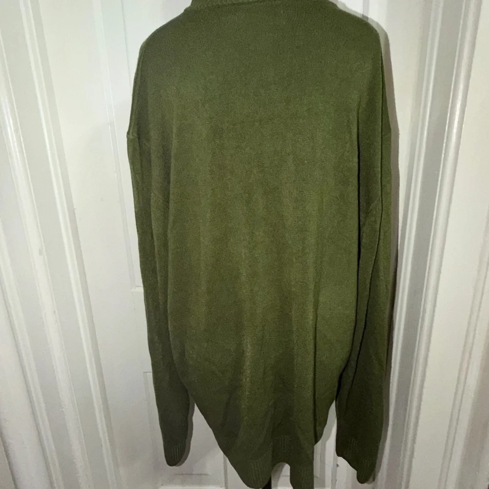 Falls Creek Men's Zip Up Sweater - Forest Green, XXXL 3XL sweater soft‎ grandpa